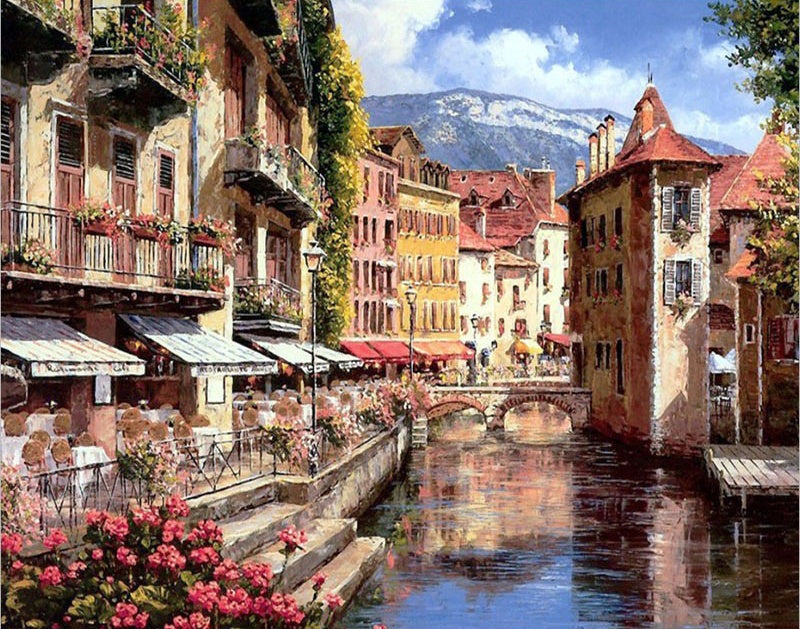 Le palais De Ille Annecy Peinture par Numéros