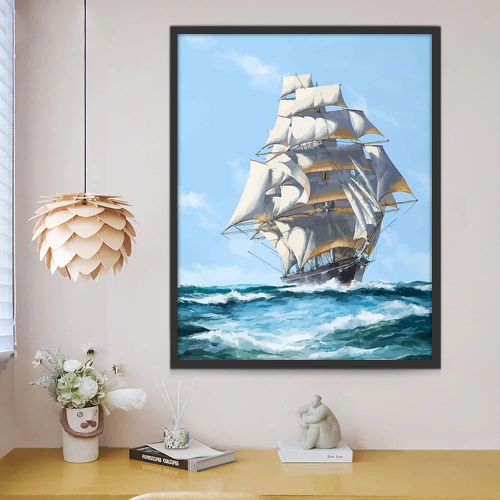 Le Voilier Cutty Sark Peinture par Numéros