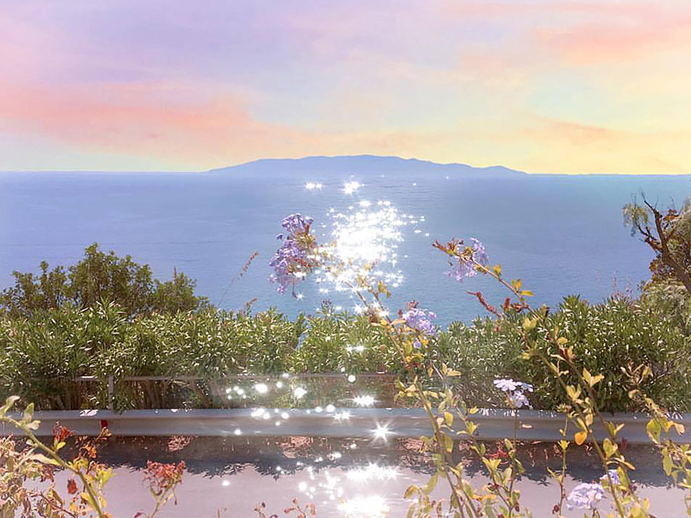 Les eaux miroitent au soleil Peinture par Numéros