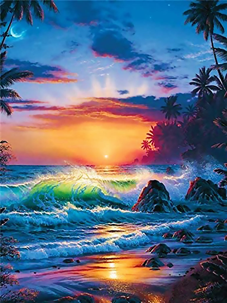 Lever de soleil sur l'île Peinture par Numéros
