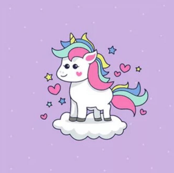 Licorne Cartoon Mignonne Peinture par Numéros