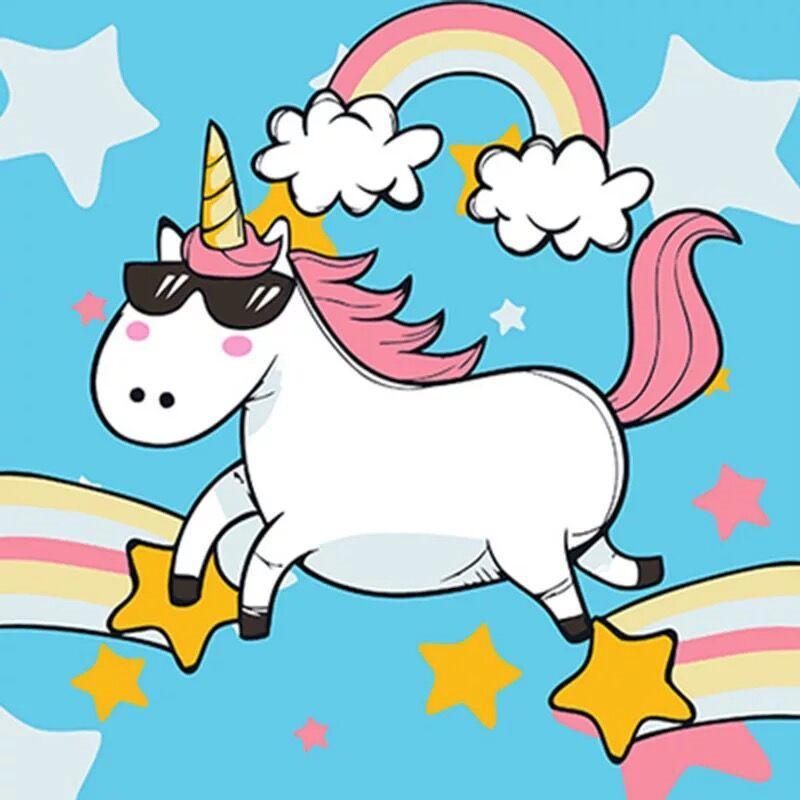 Licorne Cool Peinture par Numéros