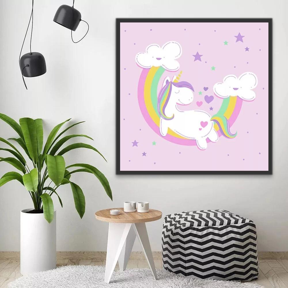 Licorne Endormie Peinture par Numéros