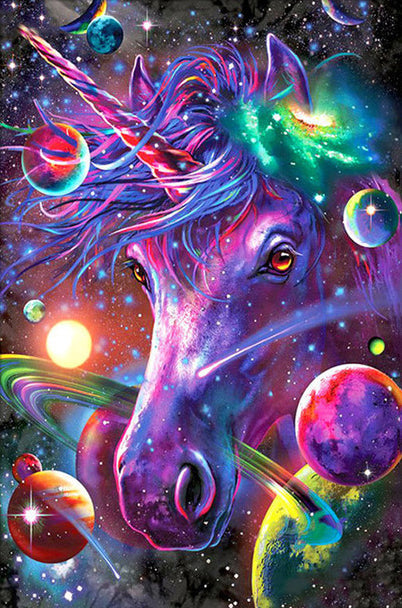 Licorne et les Planètes Peinture par Numéros