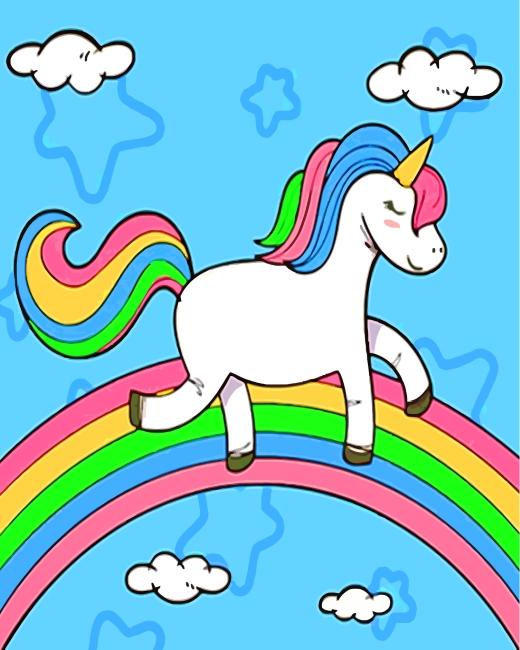 Licorne Fière Peinture par Numéros