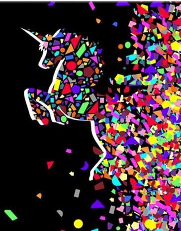 Licorne Mosaïque Peinture par Numéros