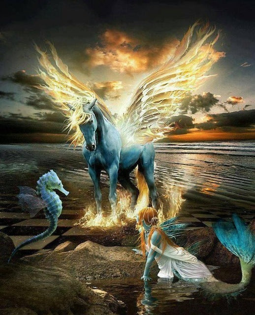 Licorne Sacrée Peinture par Numéros