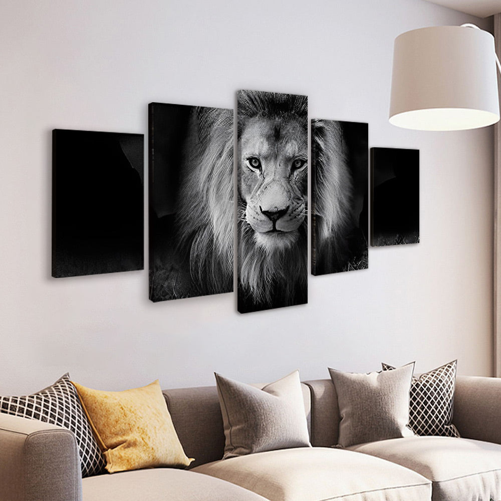 Lion Cool 5 Partie Peinture par Numéros