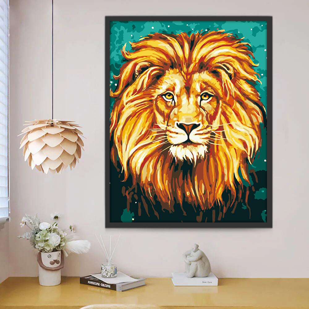 Lion Fantastique Peinture par Numéros