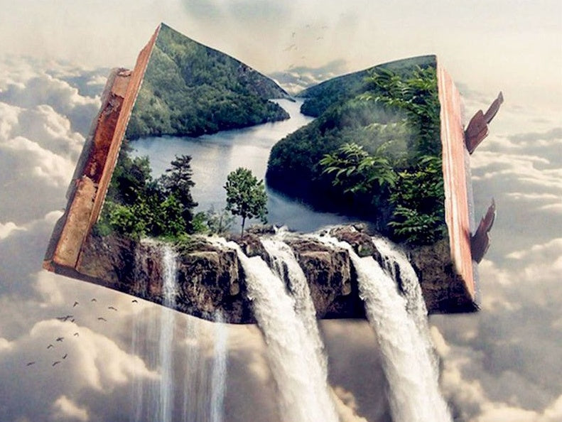 Livre et Chute Peinture par Numéros