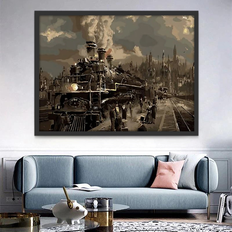 Locomotive à vapeur Peinture par Numéros
