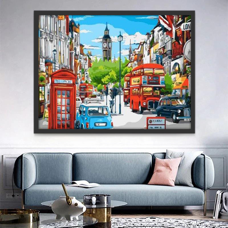Londres Ville Peinture par Numéros