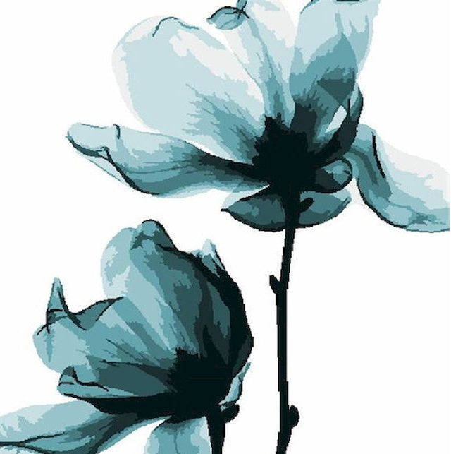 Lotus à l'Aquarelle Peinture par Numéros