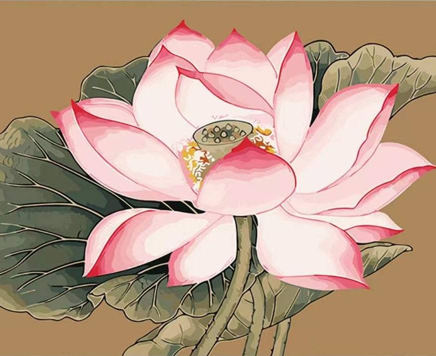 Lotus Fleur Peinture par Numéros