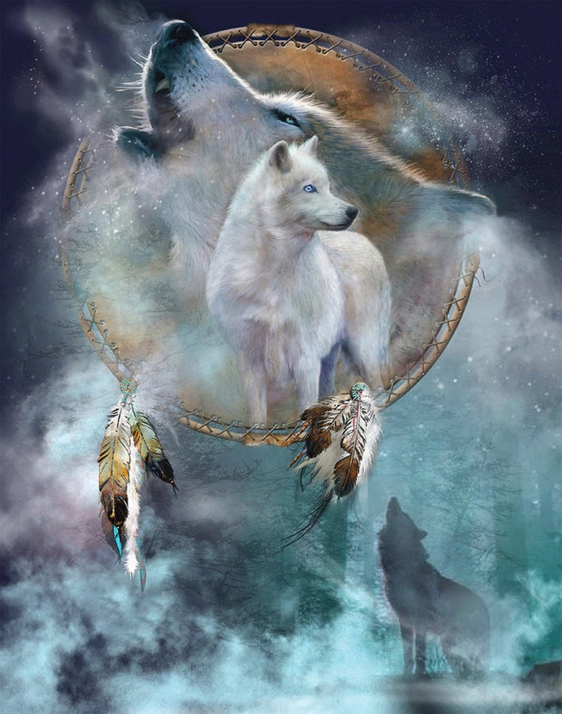 Loups de Rêve Peinture par Numéros