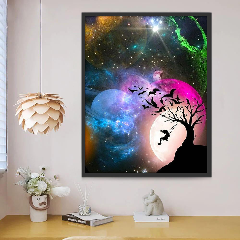 Lune et Ciel Peinture par Numéros