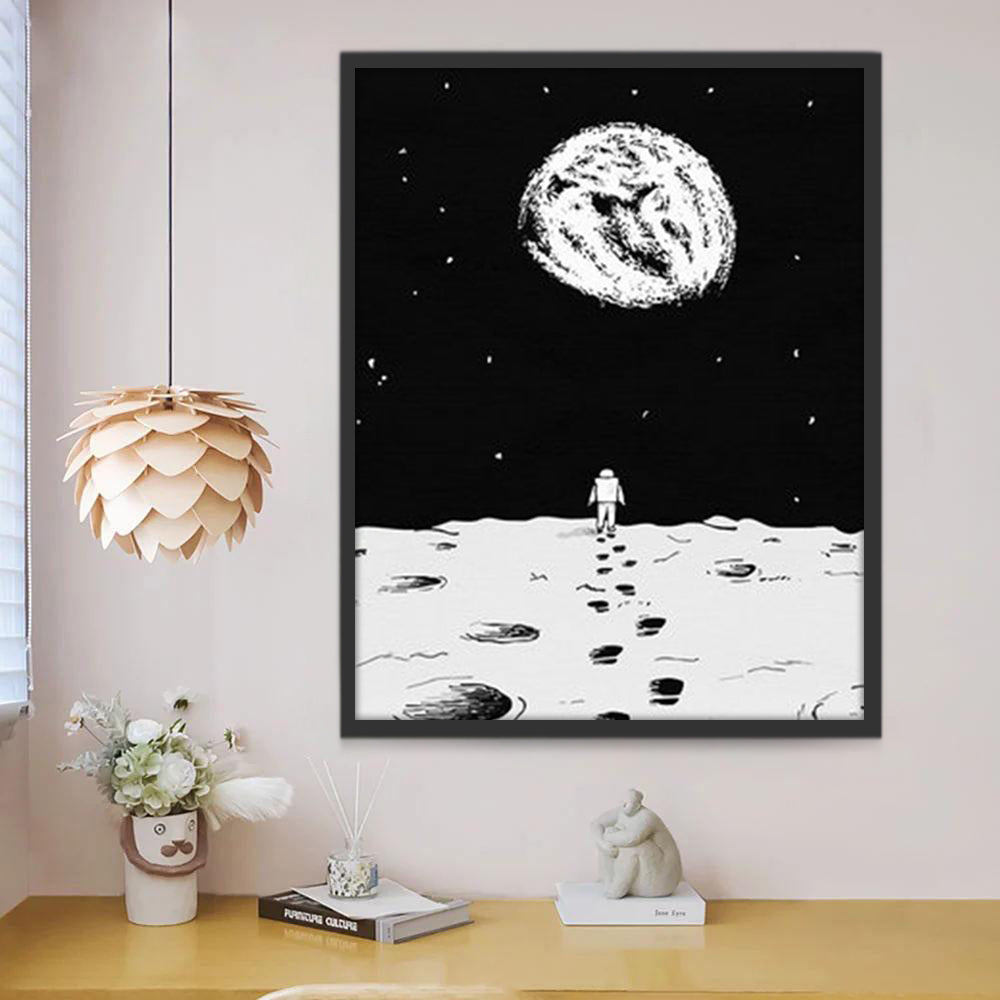 Lune Magnifique Peinture par Numéros
