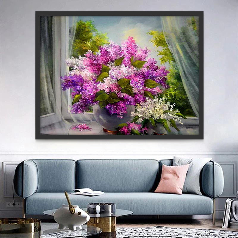 Luxuriance de Fleurs Peinture par Numéros