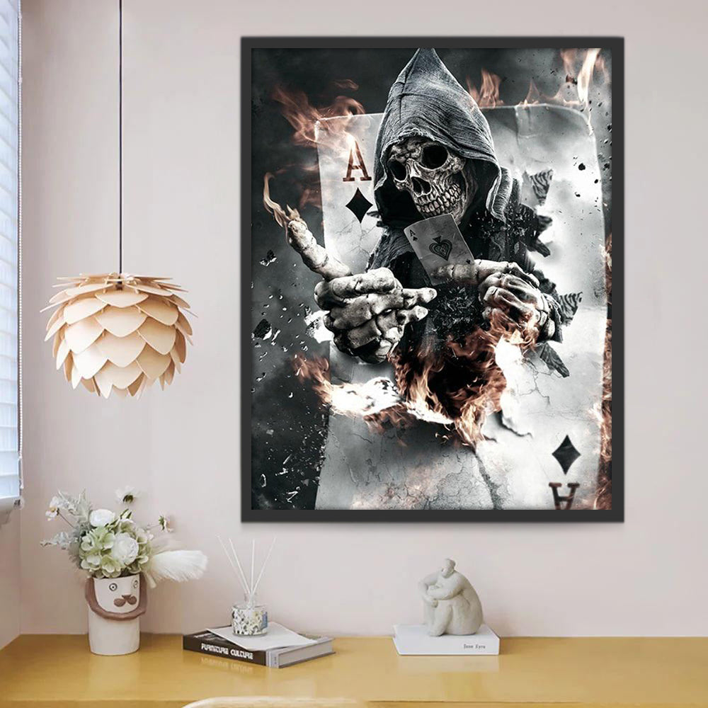 Magicien Squelette Peinture par Numéros