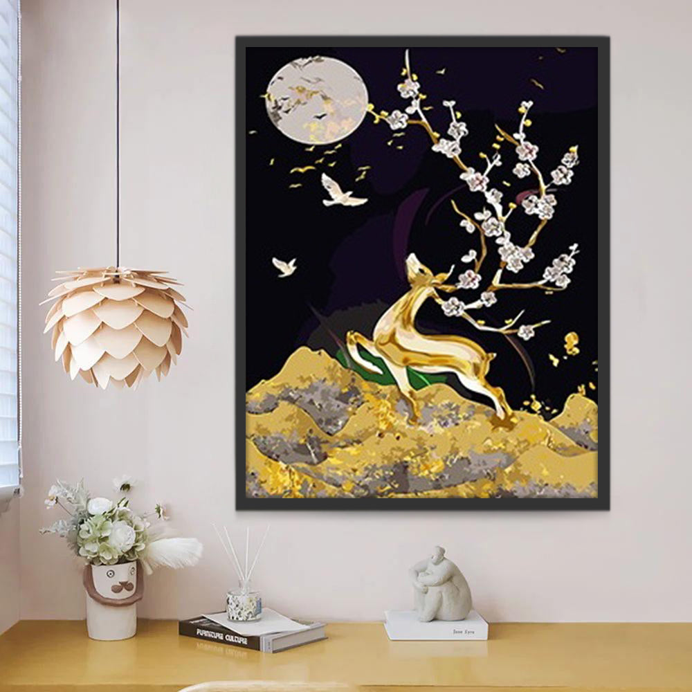 Magnifique Cerf Féerique Peinture par Numéros