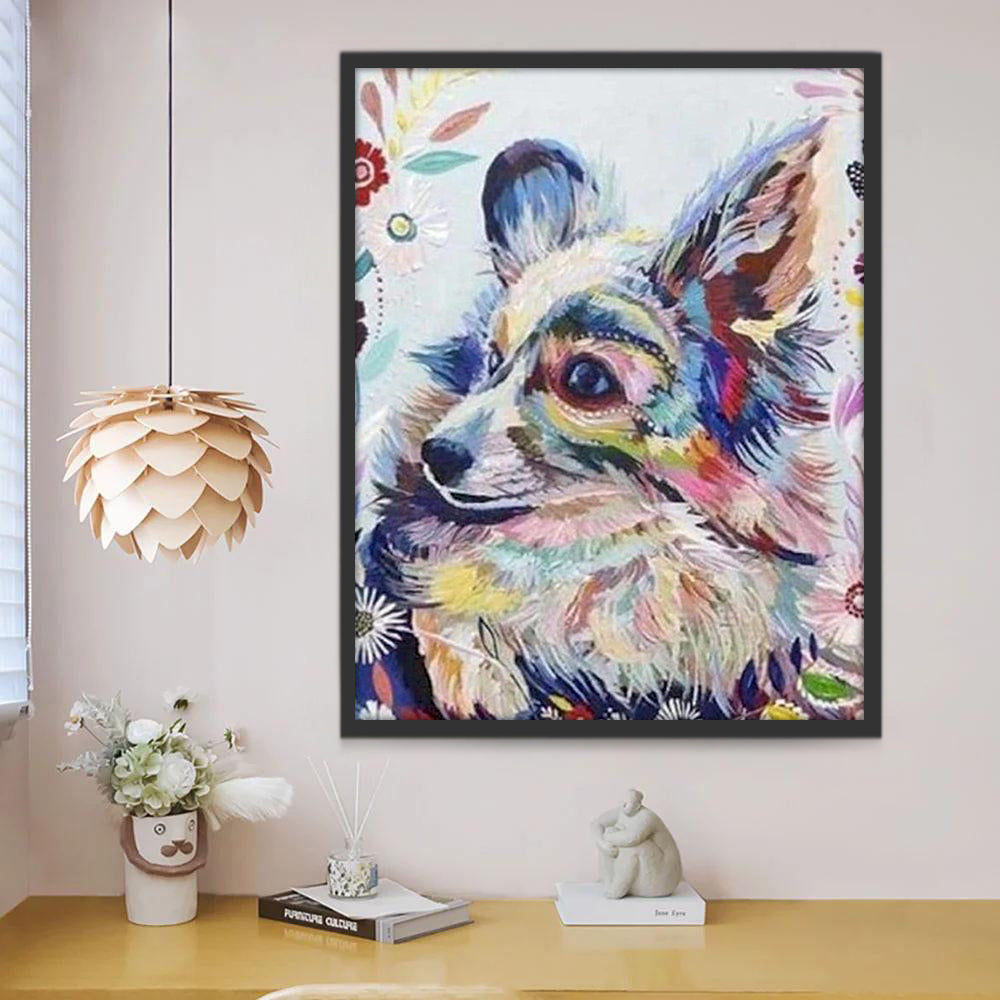 Magnifique Renard Coloré Peinture par Numéros