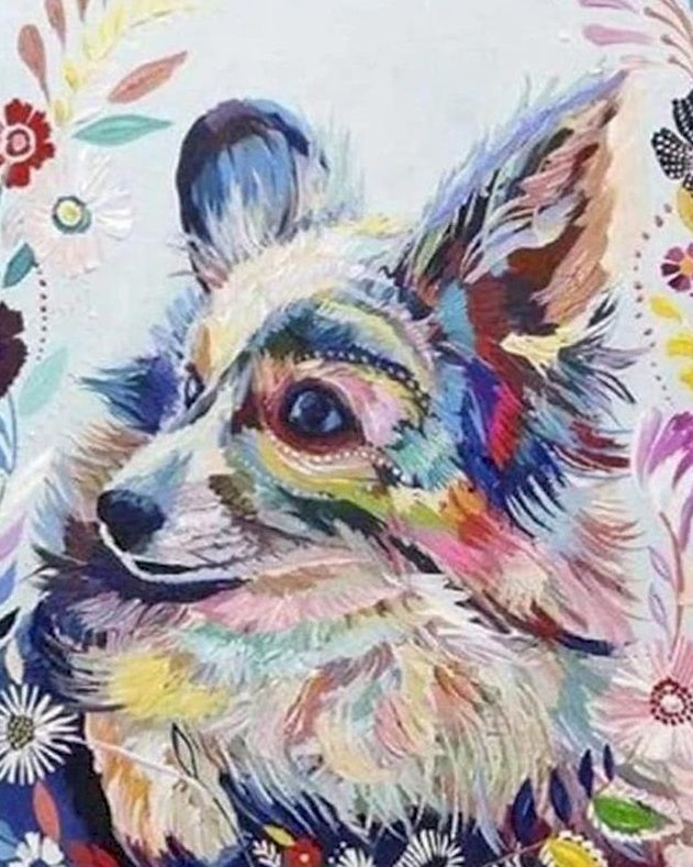 Magnifique Renard Coloré Peinture par Numéros