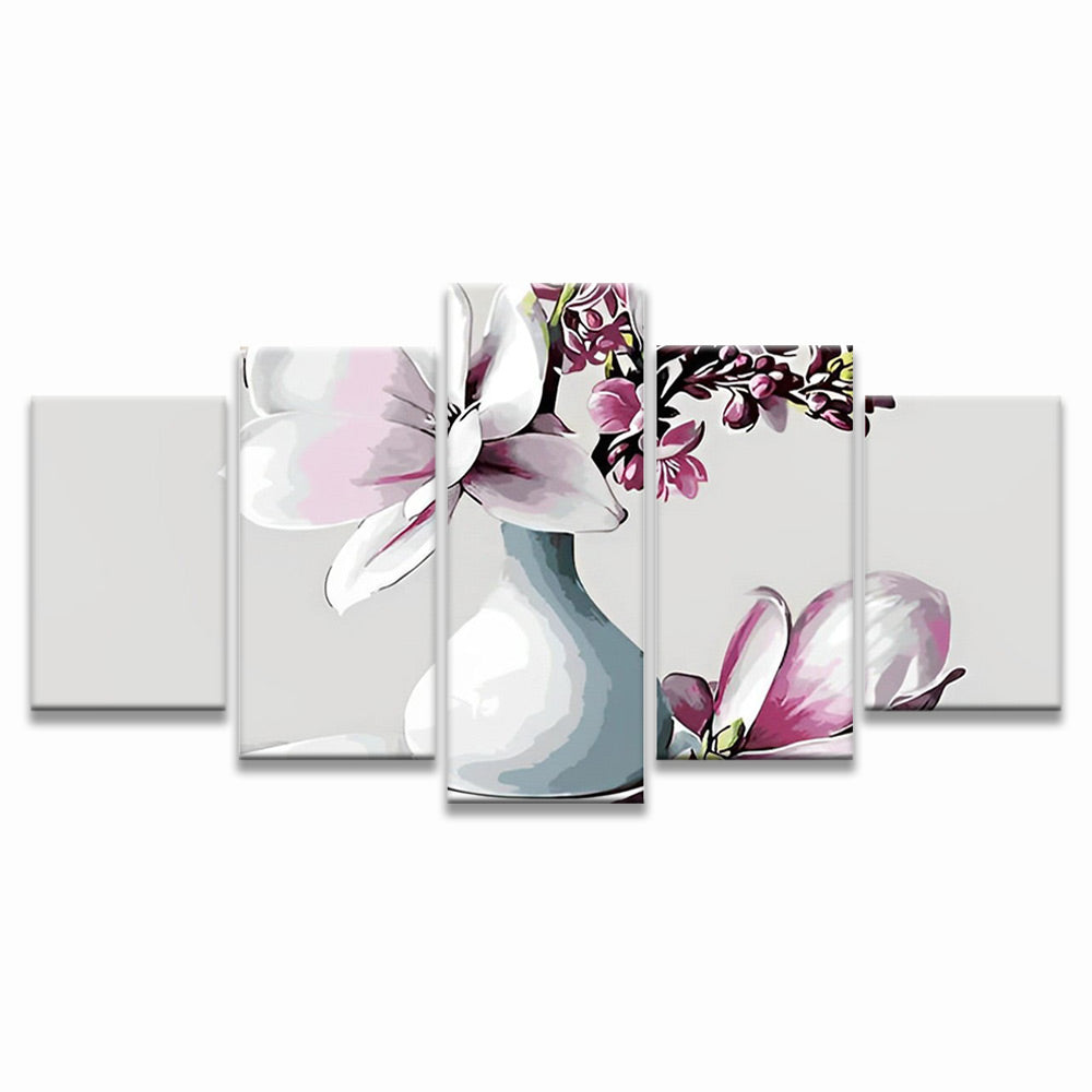 Magnolia 5 Partie Peinture par Numéros