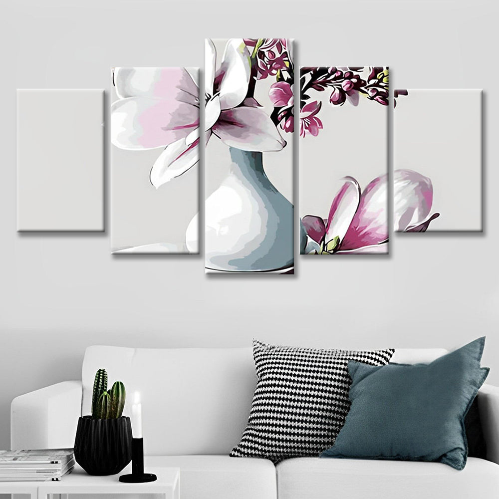 Magnolia 5 Partie Peinture par Numéros