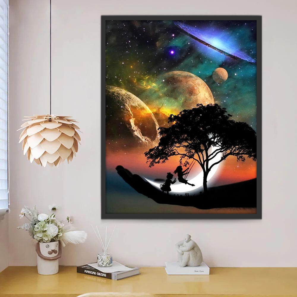 Main de l'Univers Peinture par Numéros
