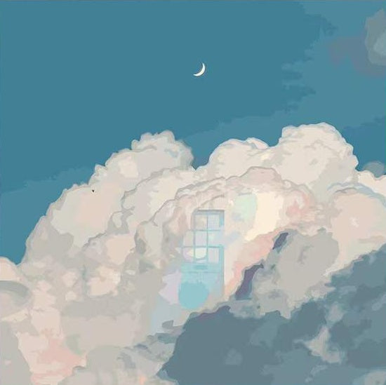 Maison dans les Nuages Peinture par Numéros