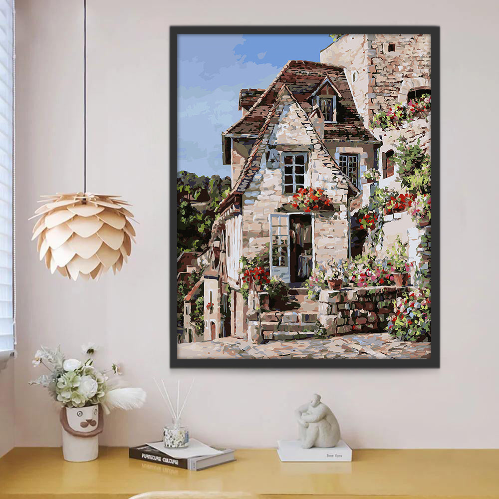 Maison en Pierre Peinture par Numéros