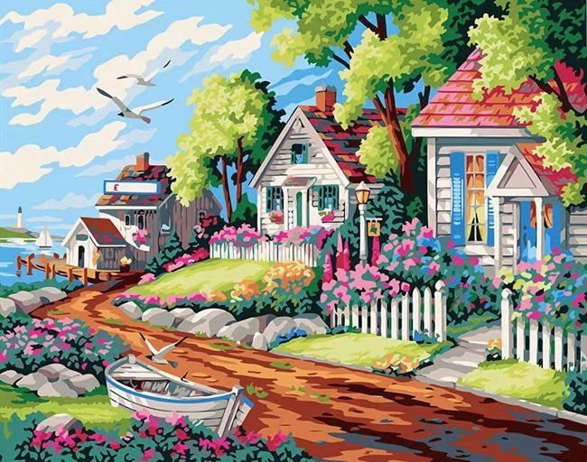 Maison et Jardin Peinture par Numéros