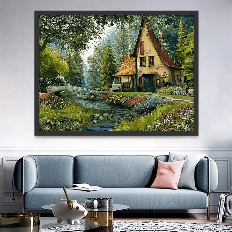 Maison Fantastique Peinture par Numéros