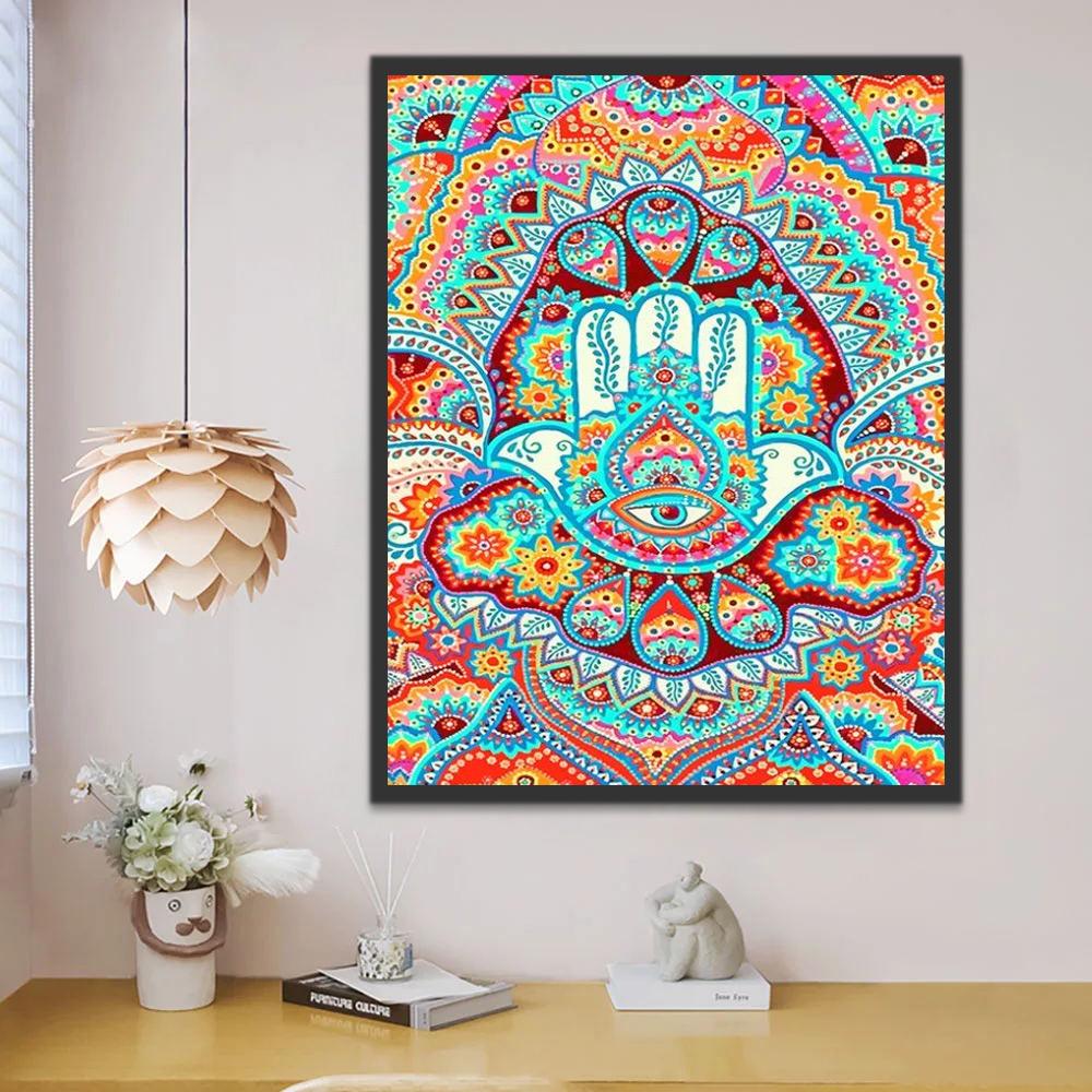 Mandala Art abstrait Peinture par Numéros