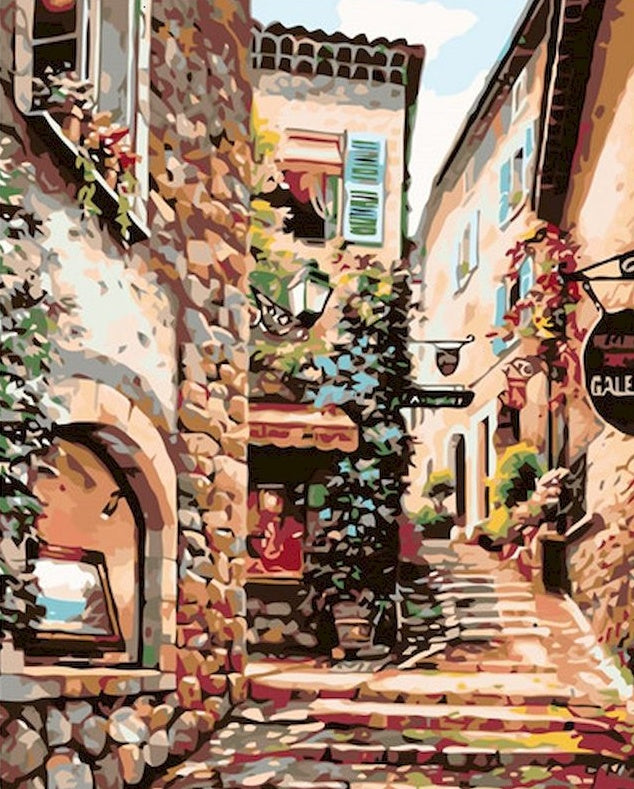 Marché aux Fleurs Peinture par Numéros