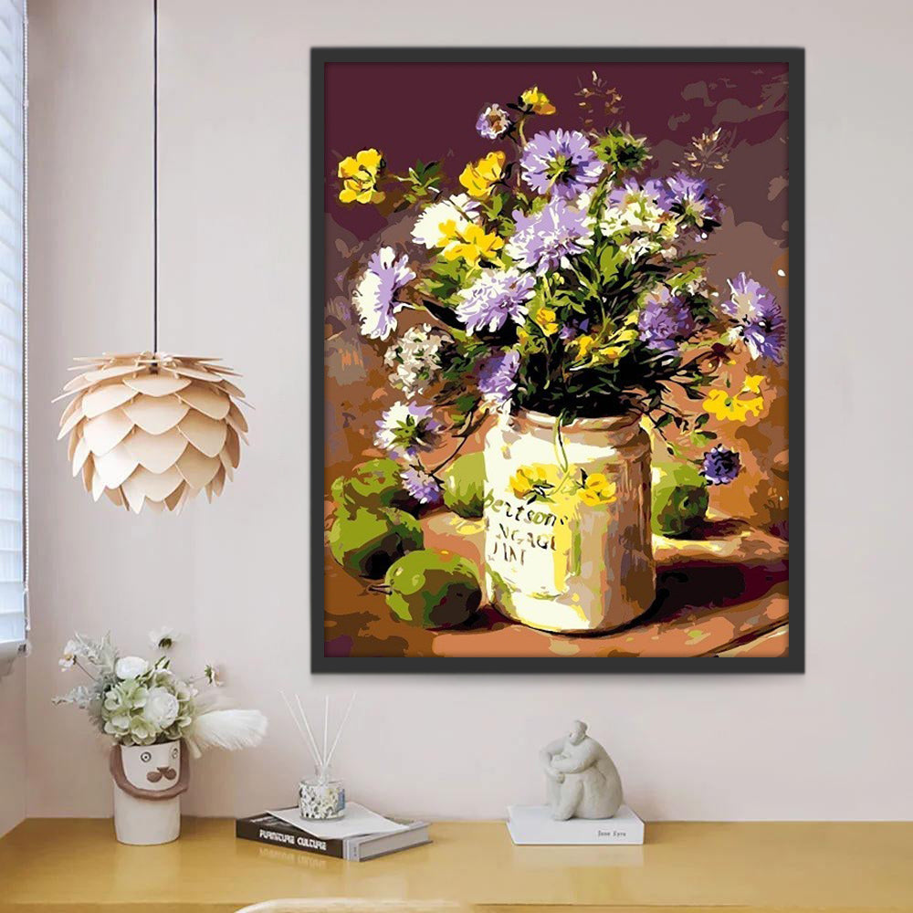 Marguerite Fleur Peinture par Numéros