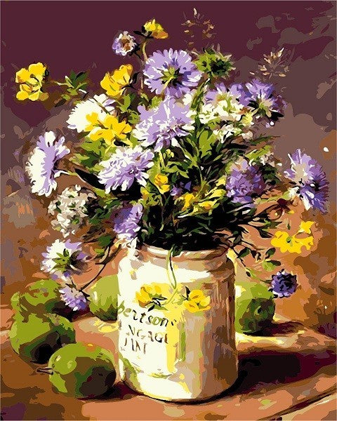 Marguerite Fleur Peinture par Numéros