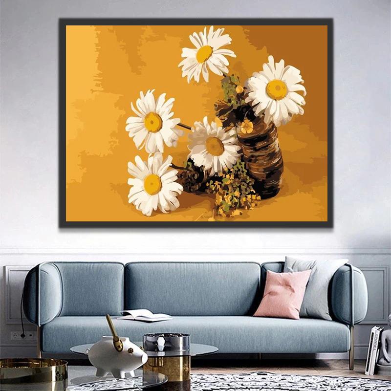 Marguerites Peinture par Numéros