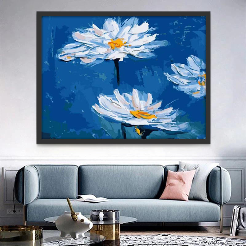 Marguerites Peinture par Numéros