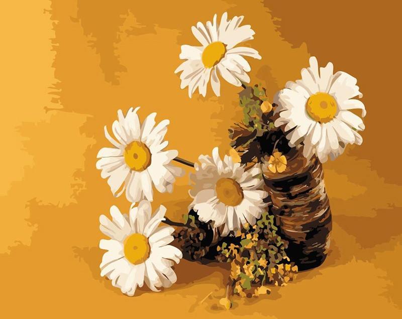 Marguerites Peinture par Numéros