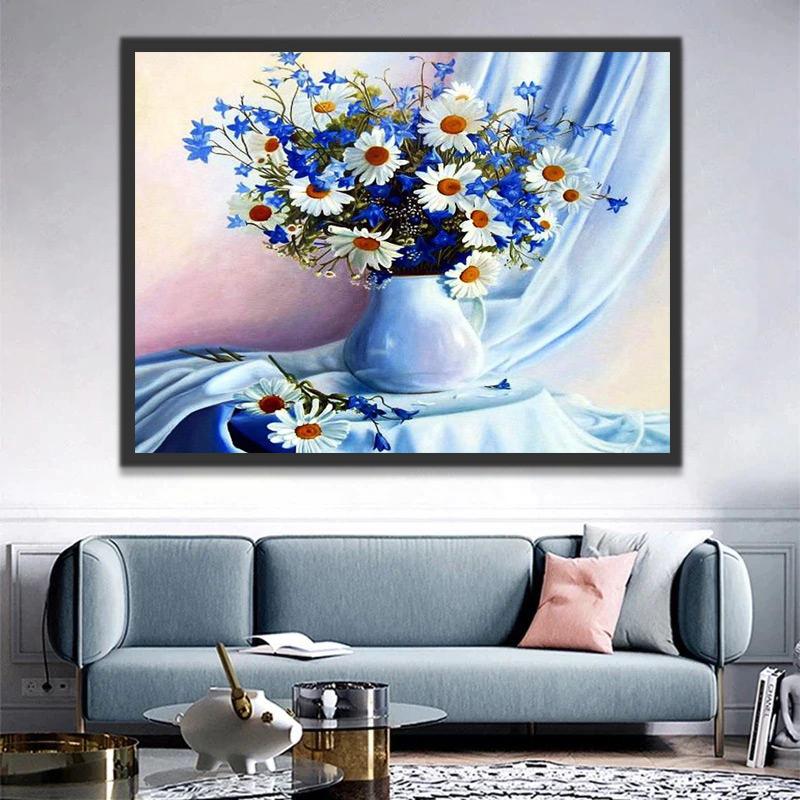 Marguerites Vivaces Peinture par Numéros