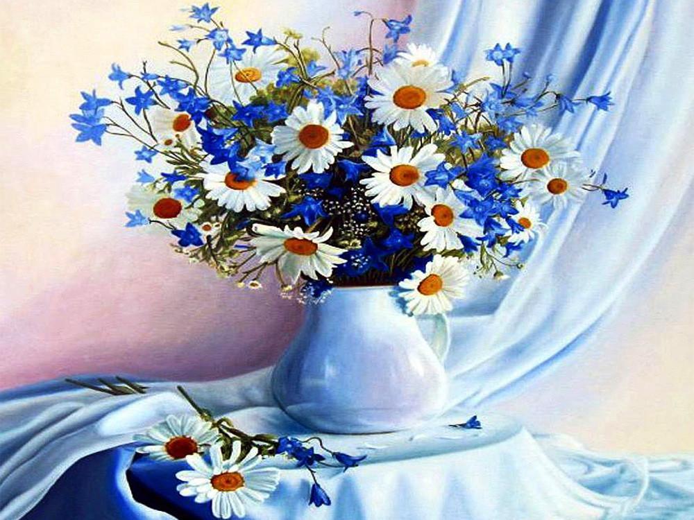 Marguerites Vivaces Peinture par Numéros