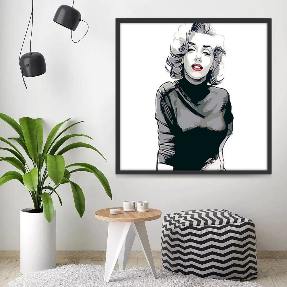 Marilyn Célébrité Peinture par Numéros