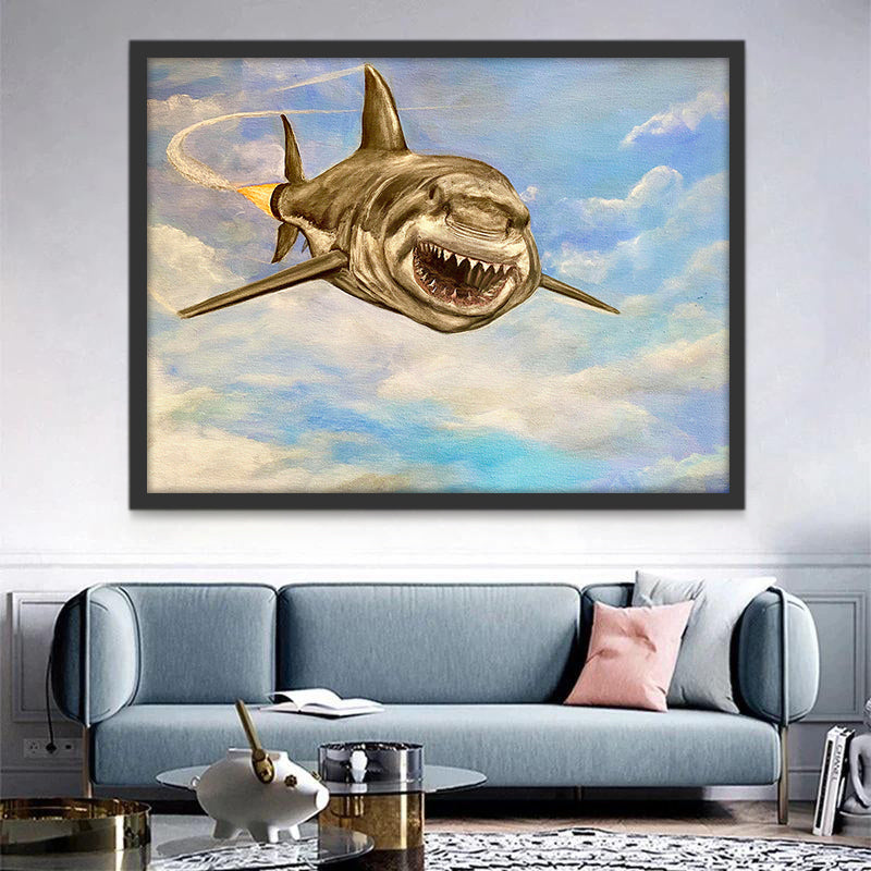 Maritime Requin Volant Peinture par Numéros