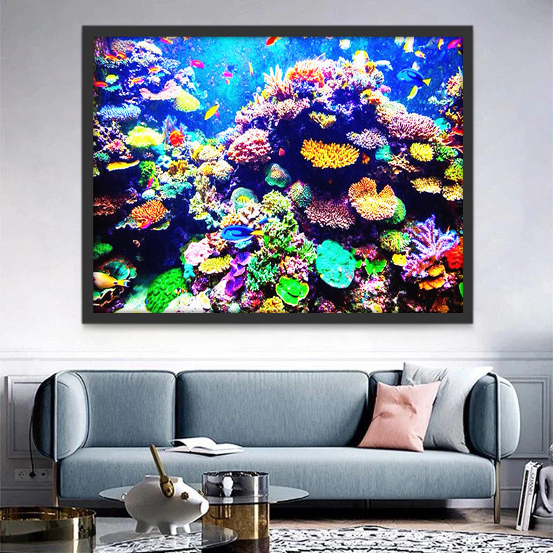 Maritimes Poissons et Corails Peinture par Numéros