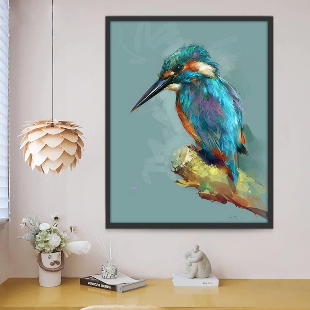 Martin-pêcheur d'Europe Peinture par Numéros