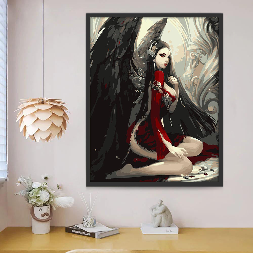 Mauvais Ange Peinture par Numéros