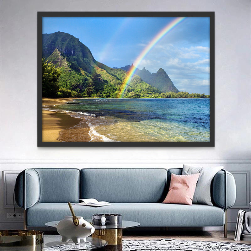 Mer et Arc-en-Ciel Peinture par Numéros