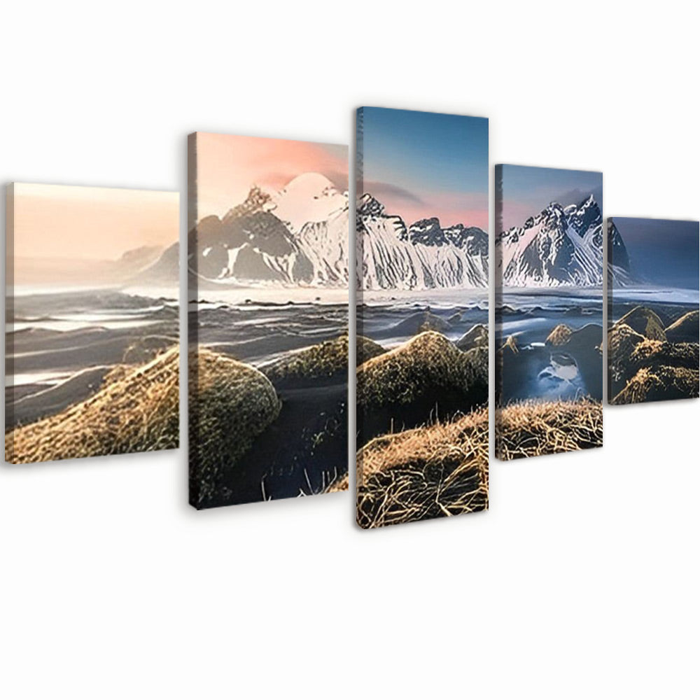 Mer et Montagnes 5 Partie Peinture par Numéros