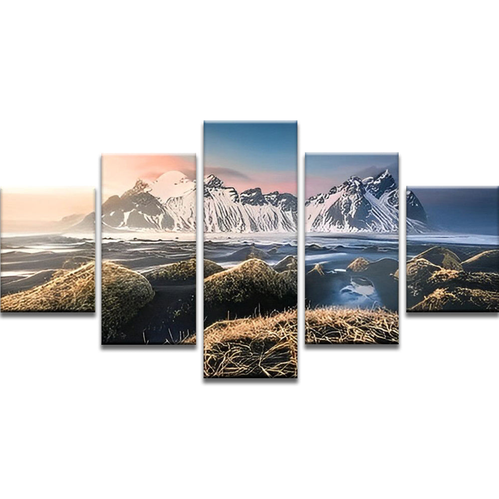 Mer et Montagnes 5 Partie Peinture par Numéros